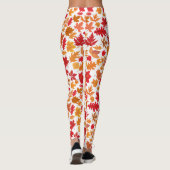 Herfst bladeren patroon 02 Nee BG Leggings (Achterkant)