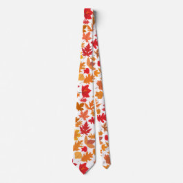 Herfst bladeren patroon 02 Nee BG Stropdas