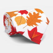 Herfst bladeren patroon 02 Nee BG Stropdas (Opgerold)