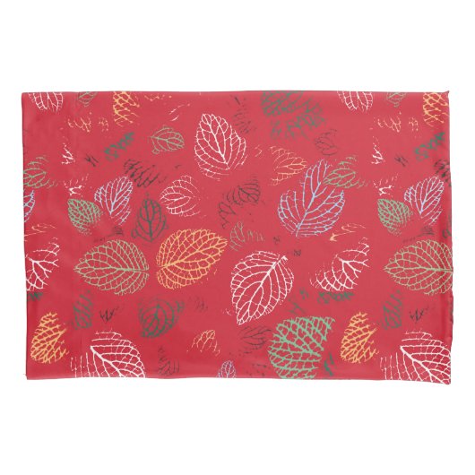 Herfst, Bladeren Patroon Kussensloop (Voorkant)