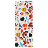 Herfst bladeren patroon wijn geschenkzak cadeautas (Achterkant)