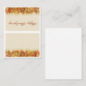 Herfst bladeren plaats kaart plaatskaartje (Voorkant / Achterkant)