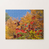 Herfst bladeren puzzel legpuzzel (Horizontaal)