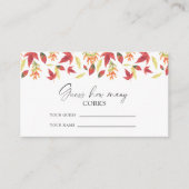 Herfst bladeren - raad hoeveel kurken bruids spel informatiekaartje (Voorkant)