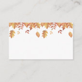 Herfst bladeren - raad hoeveel kurken bruids spel informatiekaartje (Achterkant)