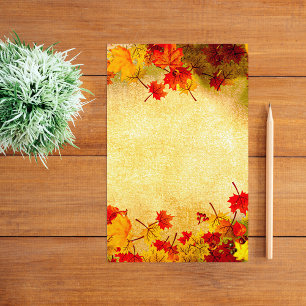 Herfst Bladeren Rand op Oude Papier Achtergrond