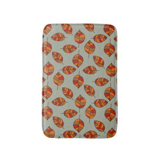 Herfst bladeren rood blad patroon op elke kleur badmat (Voorkant Verticaal)