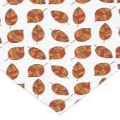 Herfst bladeren rood blad patroon op elke kleur korte tafelloper (Hoek)