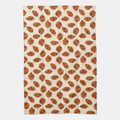 Herfst bladeren rood blad patroon op elke kleur theedoek (Verticaal)