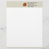 Herfst bladeren rood briefhoofd (Voorkant)