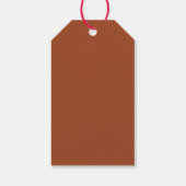 Herfst Bladeren Rustieke Landelijke Boho Bruiloft Cadeaulabel (Achterkant)