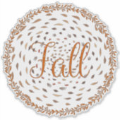 Herfst bladeren sticker (Voorkant)