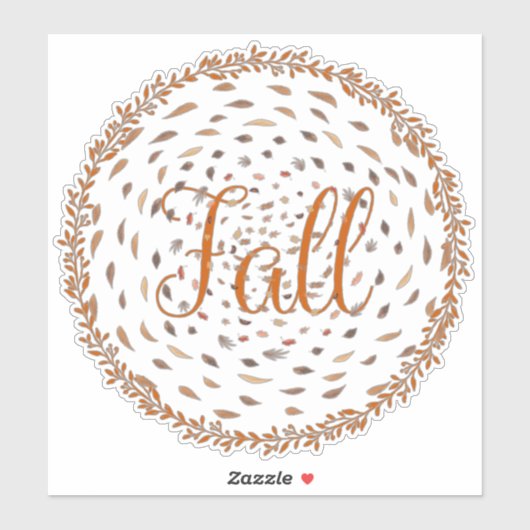 Herfst bladeren sticker (Vel)