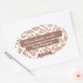 Herfst bladeren stroom geven bedankt Sticker (Envelop)