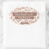 Herfst bladeren stroom geven bedankt Sticker (Tas)