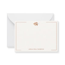 herfst bladeren terracotta elegante bruiloft paar