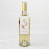 Herfst bladeren Thanksgiving dank u wijn Flessenhanger (Op fles)