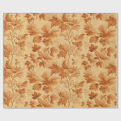 Herfst bladeren thema modern Toile de Jouy patroon Cadeaupapier (Vlak)