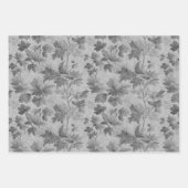 Herfst bladeren thema modern Toile de Jouy patroon Inpakpapier Vel (Voorkant 2)