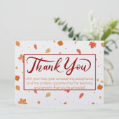 Herfst bladeren van dankbaarheid Dank u kaart (Staand voorkant)