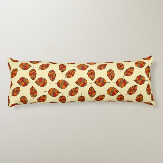Herfst bladeren verstelbaar rood blad patroon lichaamskussen (Achterkant)