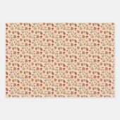 Herfst bladeren warme achtergrond inpakpapier vel (Voorkant 2)