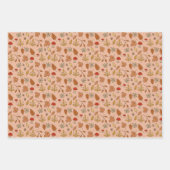 Herfst bladeren warme achtergrond inpakpapier vel (Voorkant)