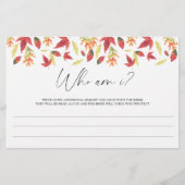 Herfst bladeren - Wie ben ik vrijgezellenfeest spe Briefpapier (Voorkant)