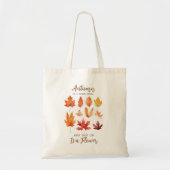 Herfst bladeren zijn bloemen citaat tote bag (Voorkant)