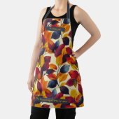 Herfst Bladerpatroon Met Levendig Bladeren Ontwerp Schort (Insitu)