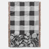 Herfst Bladgroen Herfstbloemen & Bladgroen Plaid Deken (Voorkant Verticaal)