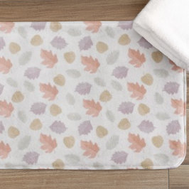 Herfst bladpatroon van zacht pastel | Minimalistis Badmat