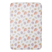 Herfst bladpatroon van zacht pastel | Minimalistis Badmat (Voorkant Verticaal)