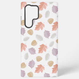 Herfst bladpatroon van zacht pastel Minimalistis Samsung Galaxy Hoesje