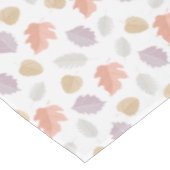 Herfst bladpatroon van zacht pastel | Minimalistis Tafelkleed (Gekanteld)