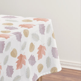 Herfst bladpatroon van zacht pastel | Minimalistis Tafelkleed