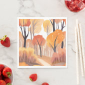 Herfst bladverkleuring servet (Insitu)