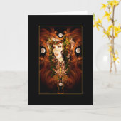 herfst - Blank briefkaartje Kaart (Gele Bloem)