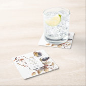 Herfst blauw goud rood bladeren Christelijk bijbel Kartonnen Onderzetters (Insitu)