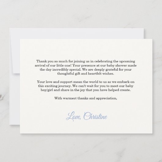 Herfst blauw pompoen jongen Baby shower dank u kaa Aankondiging