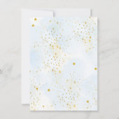 Herfst Blauw Pompoen Jongen Baby shower Party Menu Kaart (Achterkant)