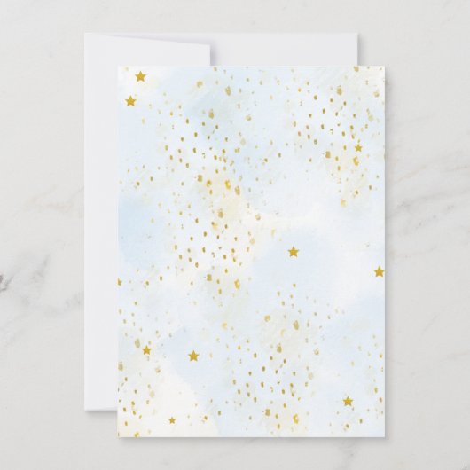 Herfst Blauw Pompoen Jongen Baby shower Party Menu Kaart (Achterkant)