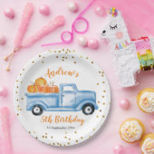 herfst blauw pompoenpapier bord (Feest)