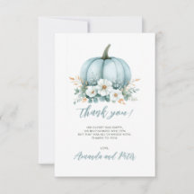 Herfst Blauwe pompoen Bloemen Eucalyptus Baby show