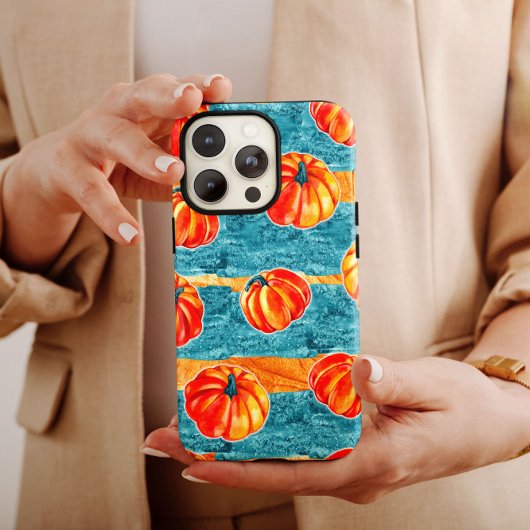 Herfst Blauwe Pompoen iPhone Case Mate