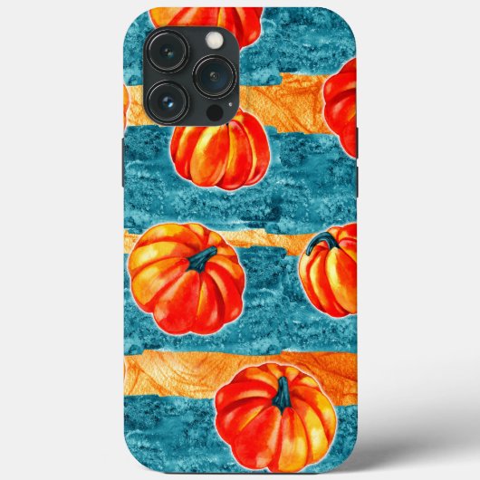 Herfst Blauwe Pompoen iPhone Case Mate (Achterkant)