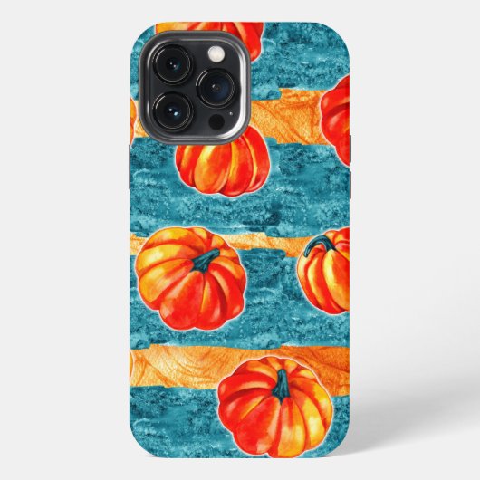 Herfst Blauwe Pompoen iPhone Case Mate Hoesje (Achterkant)