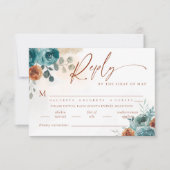 Herfst Blauwgroen Verbrand Sinaasappel Boho Meal W (Voorkant)