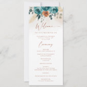 Herfst Blauwgroen verbrand Sinaasappel Chic Herfst (Voorkant)