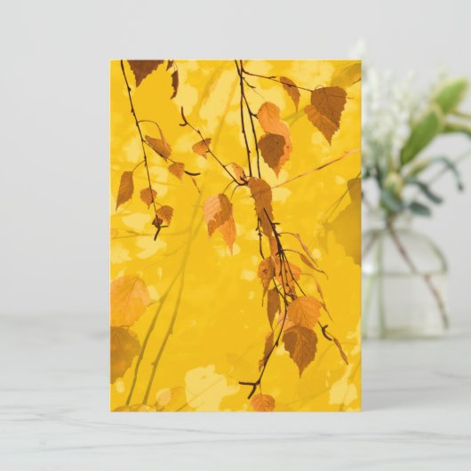 Herfst Blaves 3 Bedankkaart (Staand voorkant)